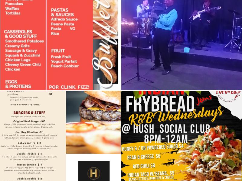 Hush Social Club Menu