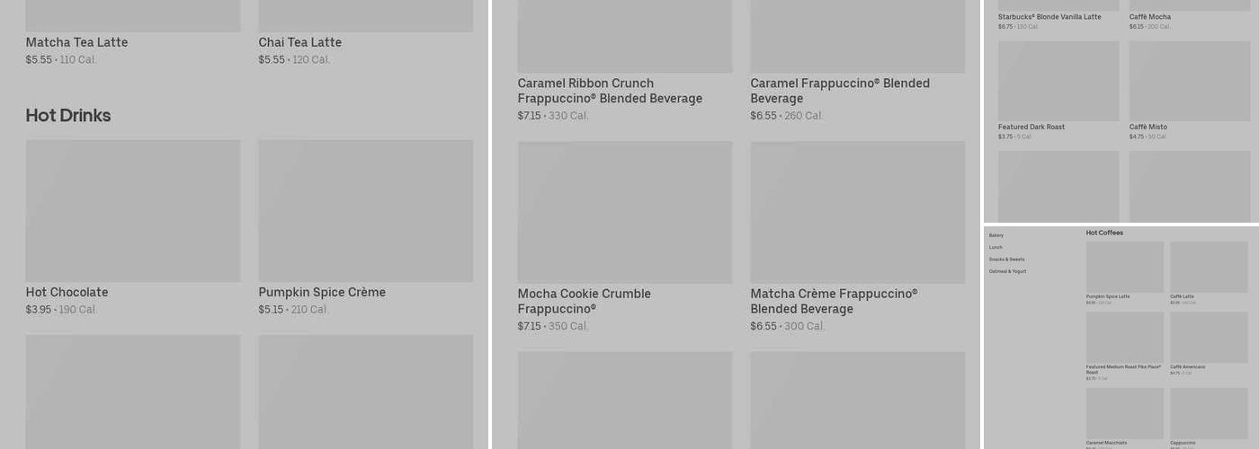 Starbucks Menu
