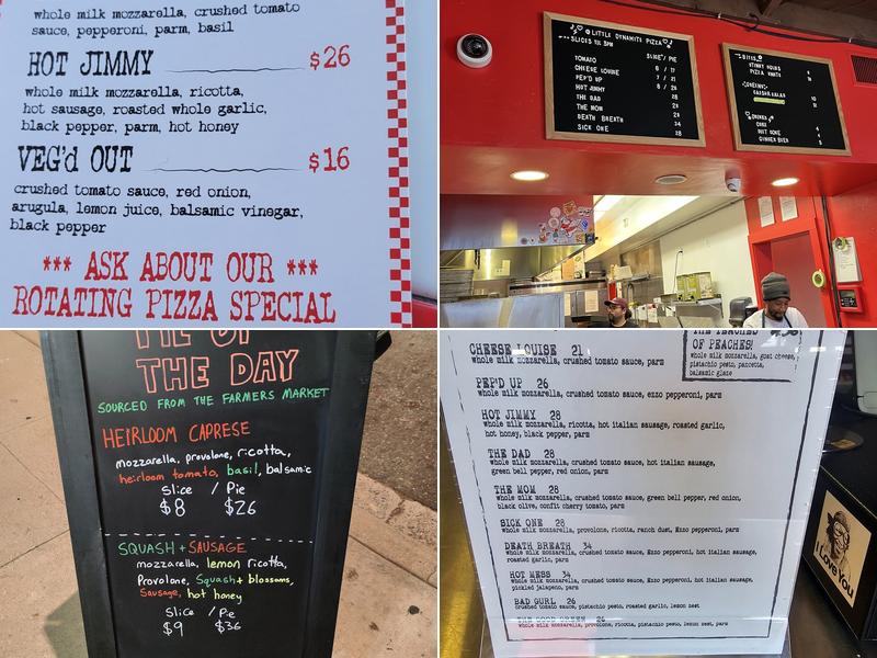 Little Dynamite Menu