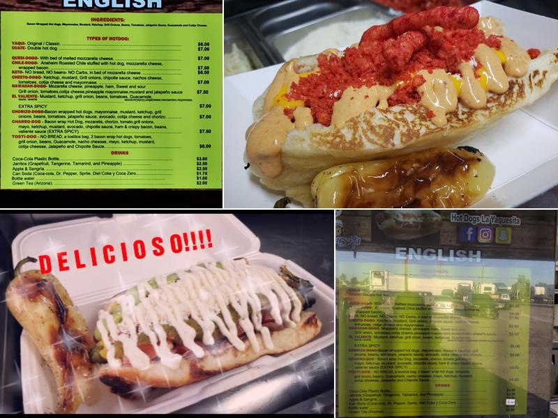 Hot Dogs La Yaquesita Menu