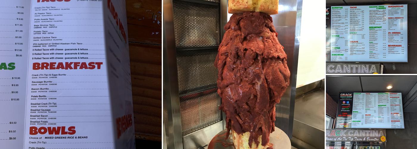 Crack Taco Shop Menu