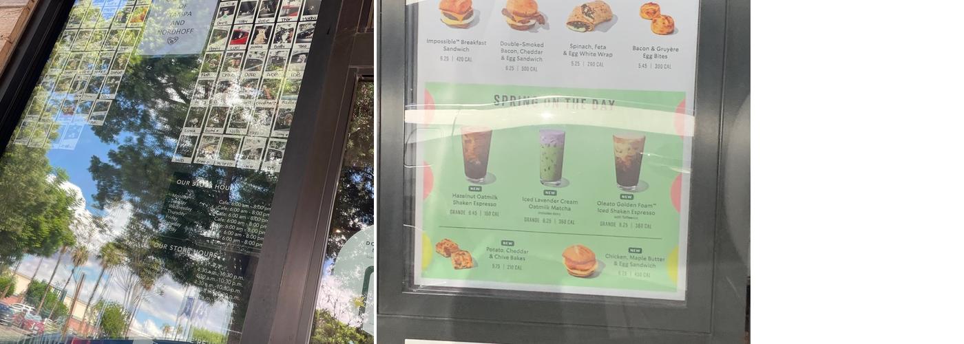 Starbucks Menu