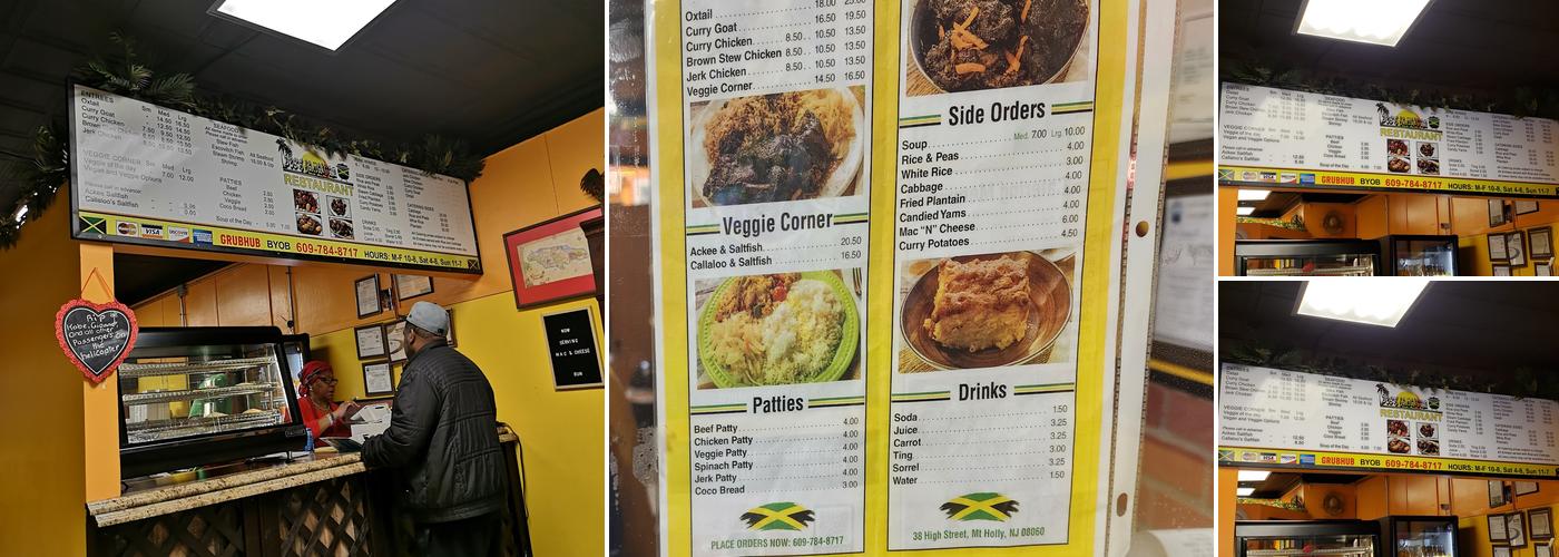 Deb's Jamaican pot Menu