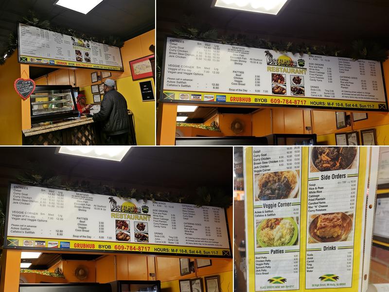 Deb's Jamaican pot Menu