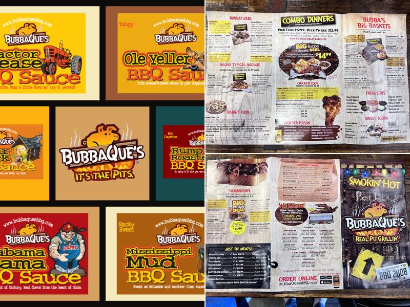 Bubbaque’s BBQ - Riverview Menu
