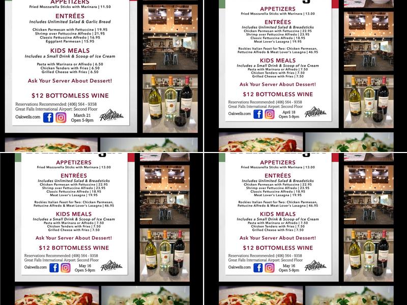 Rockies Kitchen + Bar Menu