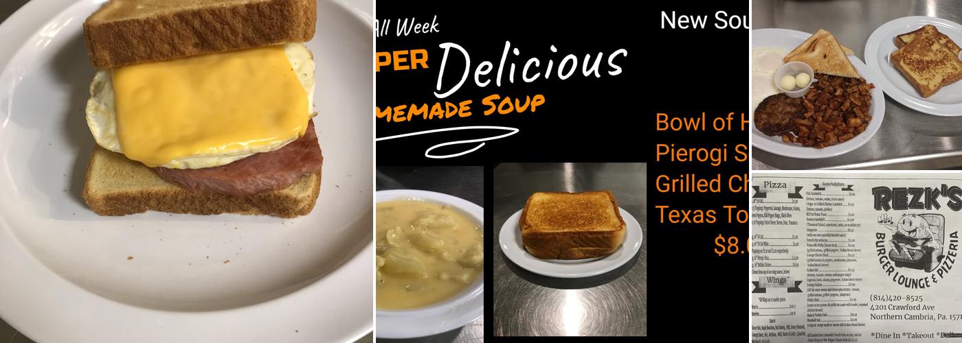 Rezks Burger Lounge Menu