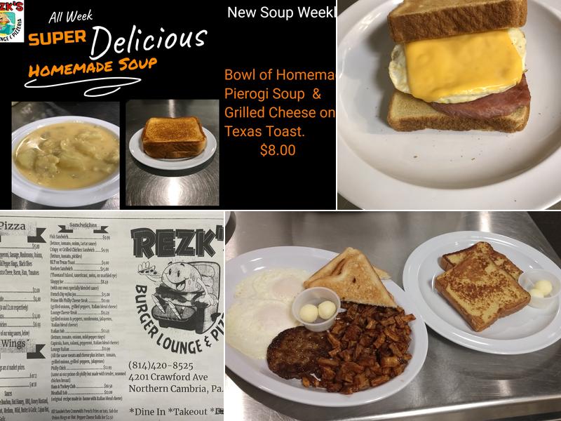 Rezks Burger Lounge Menu