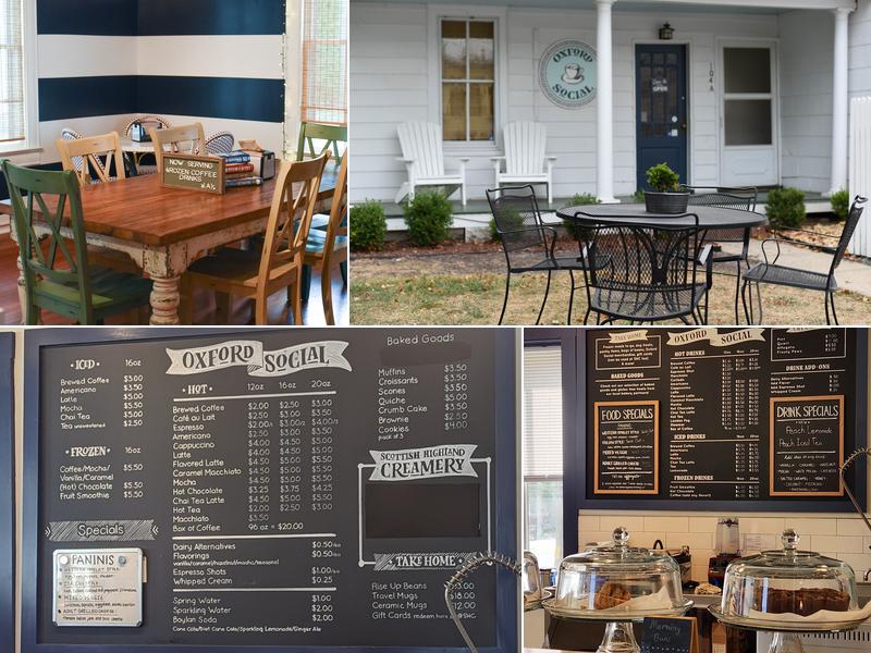 Oxford Social Cafe Menu