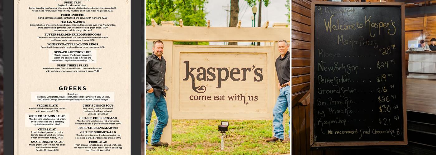 Kasper’s Menu