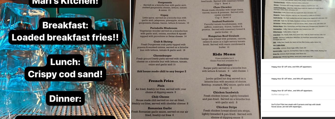 Mari's Kitchen Menu