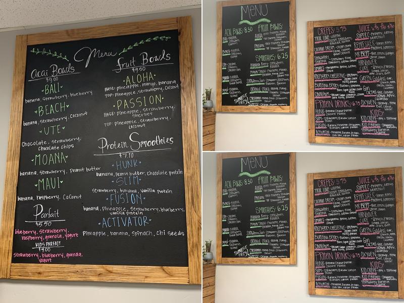 B-Fruity Menu