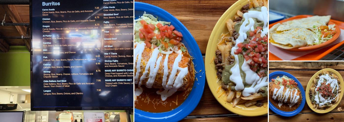 Gresham Burrito Shop Menu