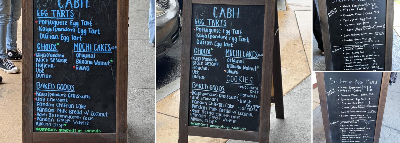 CA Bakehouse Menu