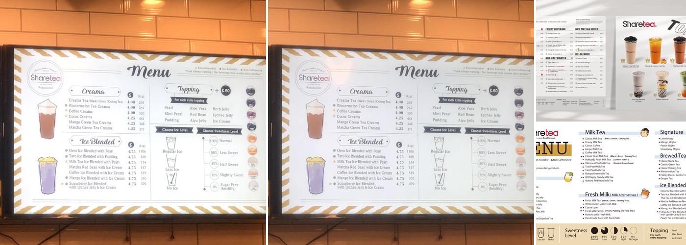 Sharetea Menu