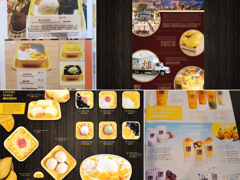 Sweethoney Dessert Menu