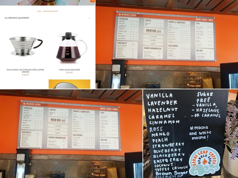 Bodhi Leaf Coffee Traders Menu