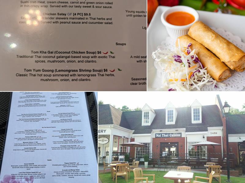 Nai Thai Cuisine Menu