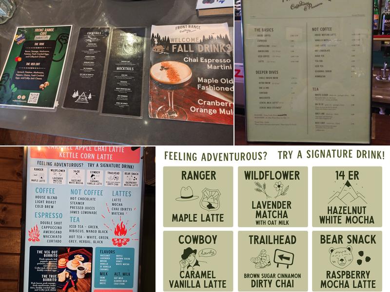 Front Range Cafe - Fairway Menu
