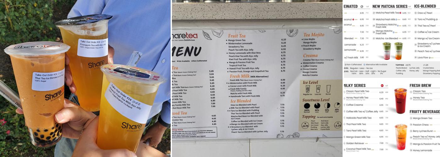Sharetea Menu