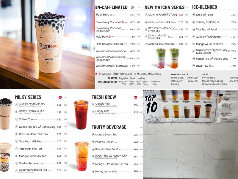 Sharetea Menu