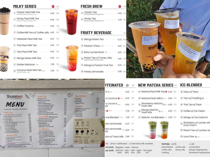 Sharetea Menu