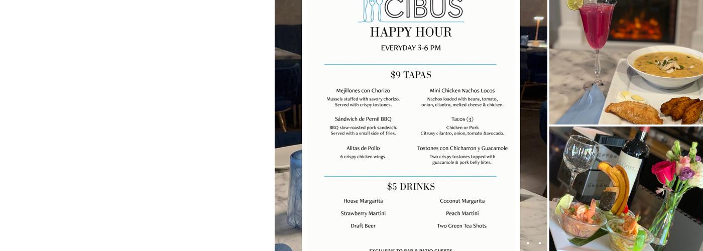 Cibus Latin Fusion Menu