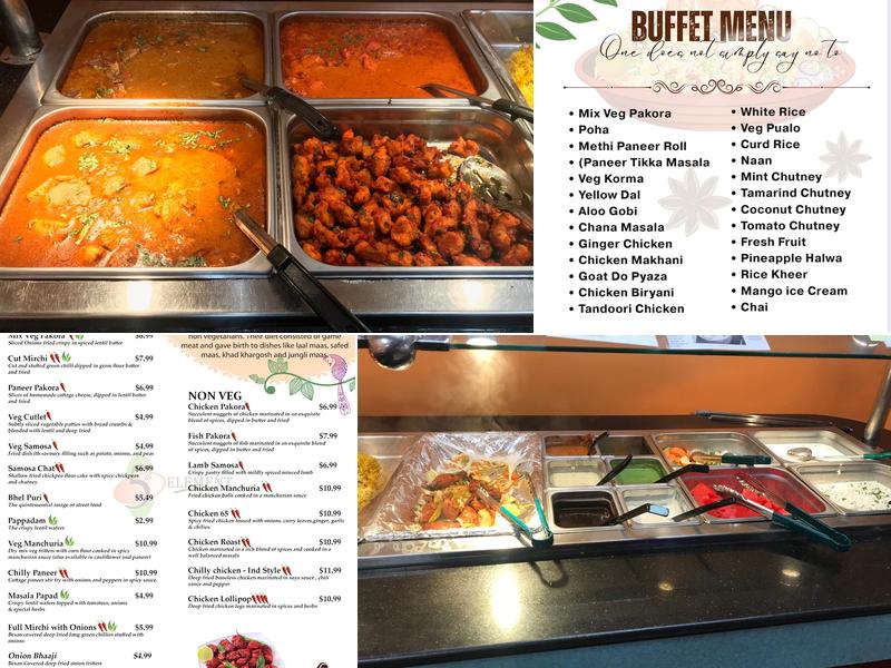 5th Element India Kitchen Menu