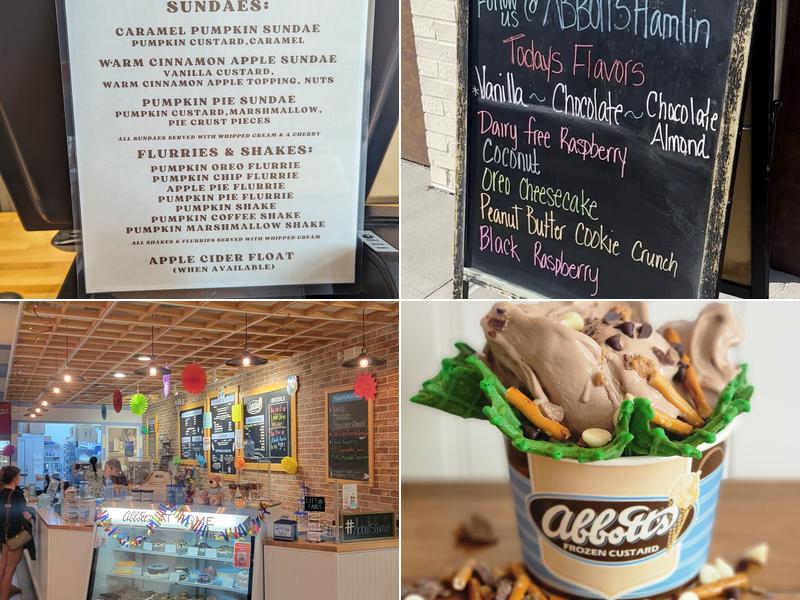 Abbott's Frozen Custard Menu