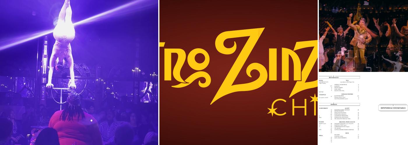 Teatro ZinZanni Chicago Menu
