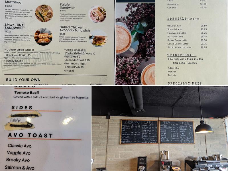 19 Drips Coffee & Tea Menu