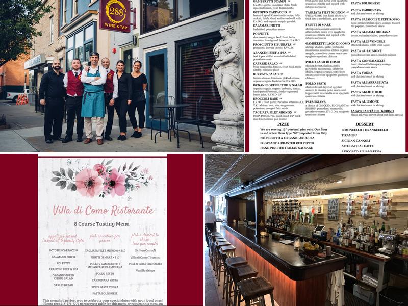 288 Lark Wine & Tap Menu