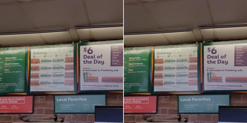 Subway Menu