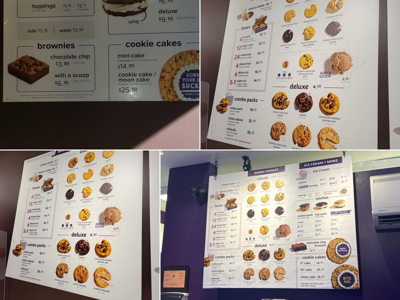 Insomnia Cookies Menu