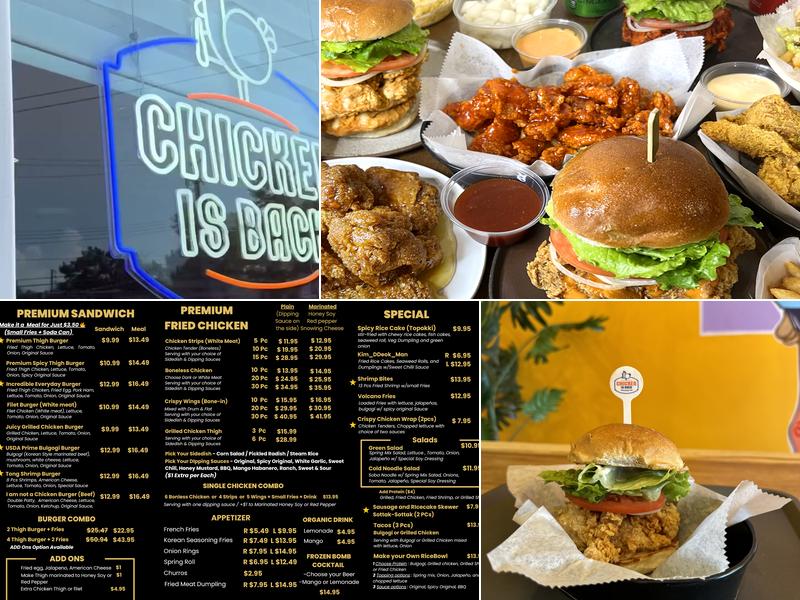 Chicken is Back Menu