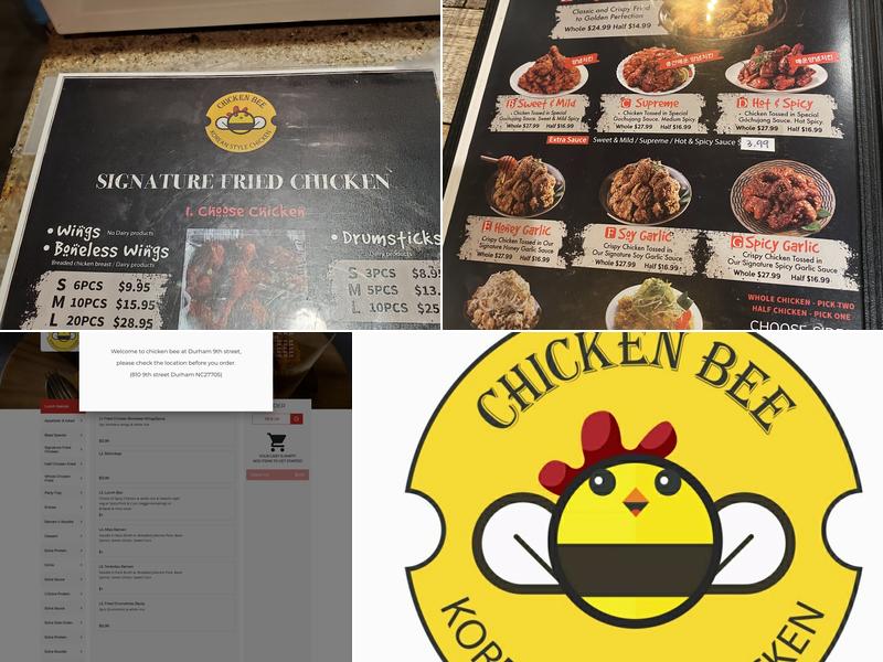 Chicken Bee Menu