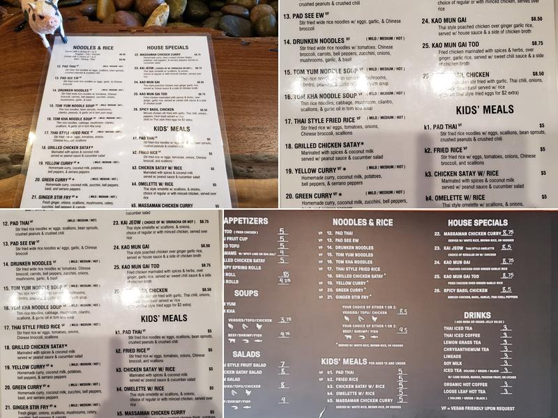 55 Thai Kitchen PB Menu