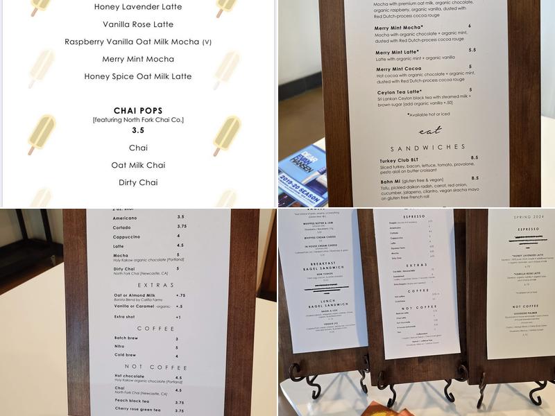 Goodside Coffee Menu