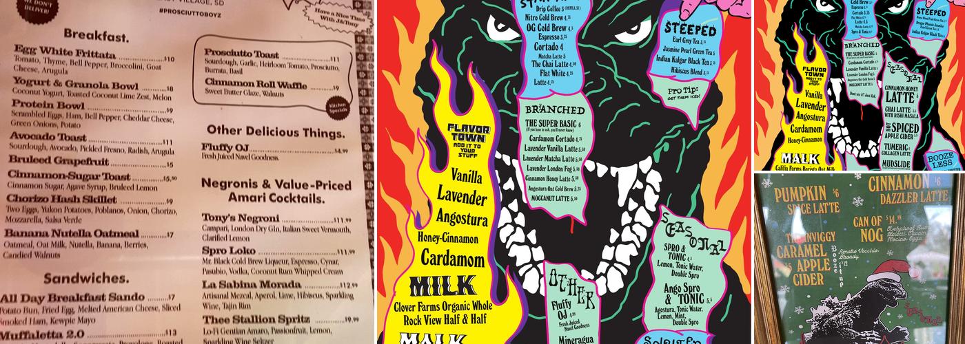 The Invigatorium Menu