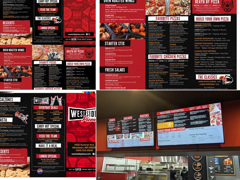 Westside Pizza Menu