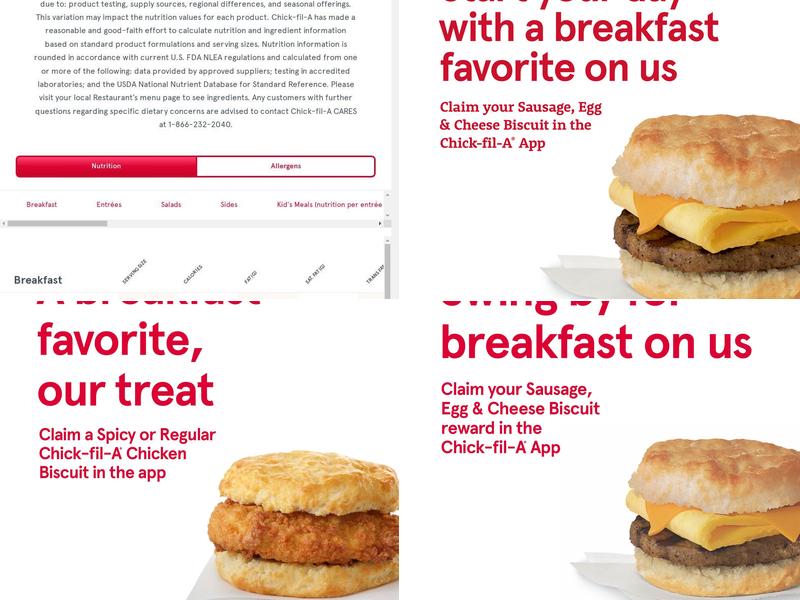 Chick-fil-A Menu