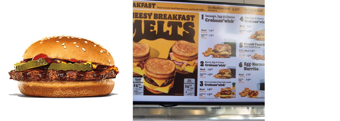 Burger King Menu