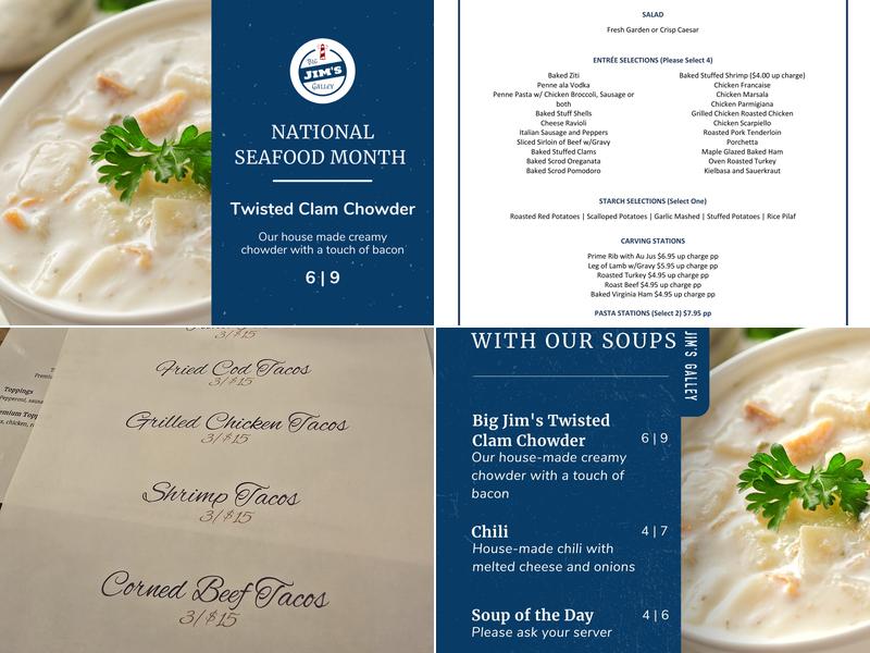 Big Jim's Galley Menu