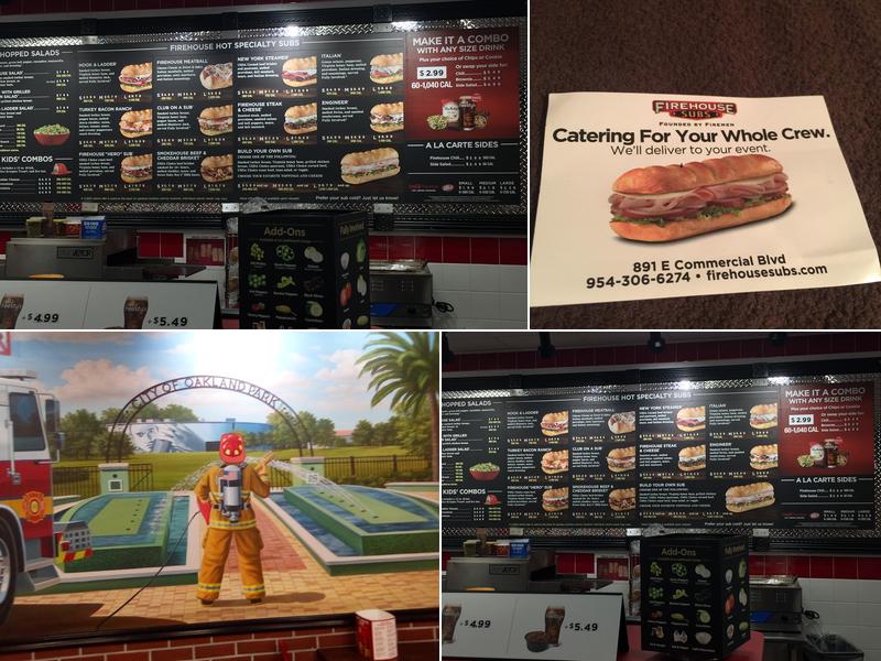 firehouse subs Menu