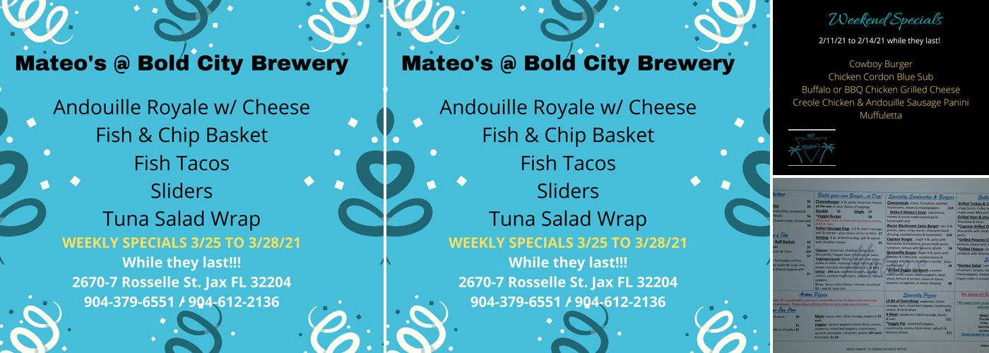 Mateo's Menu