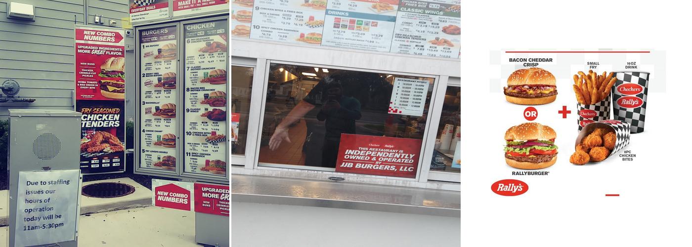 Checkers Menu