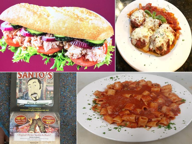 Original Santos Wood Fired Pizza Restaurant Menu