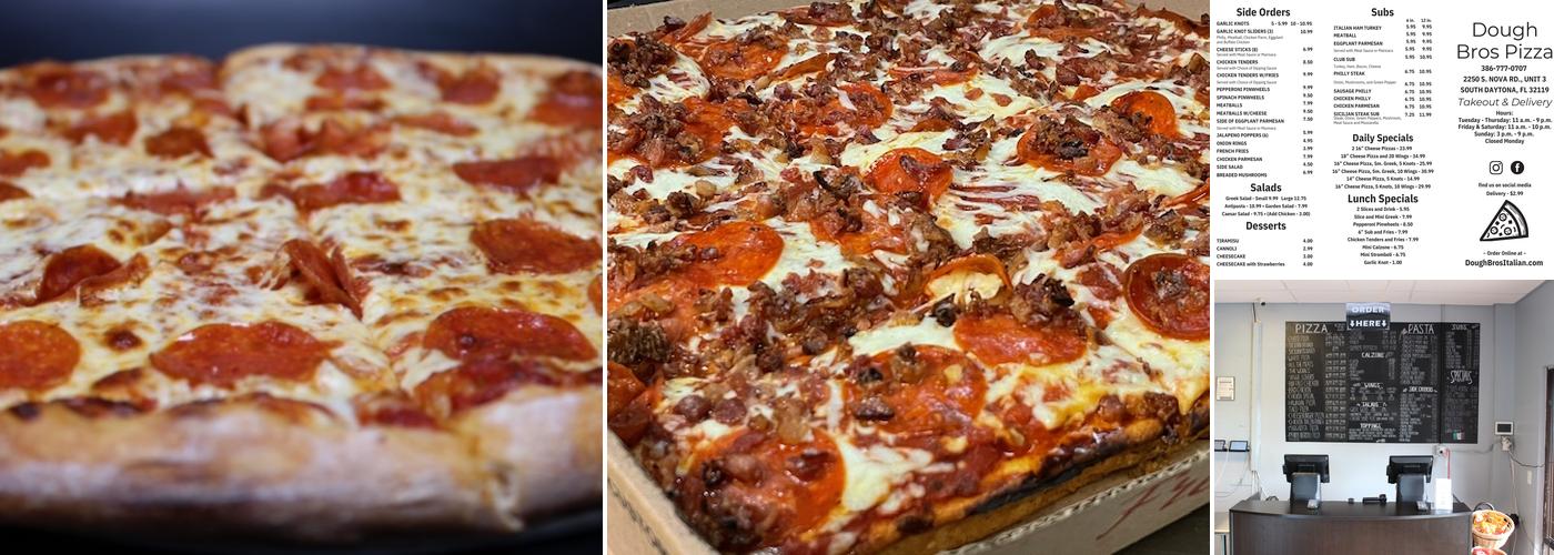 Dough Bros Pizza Menu