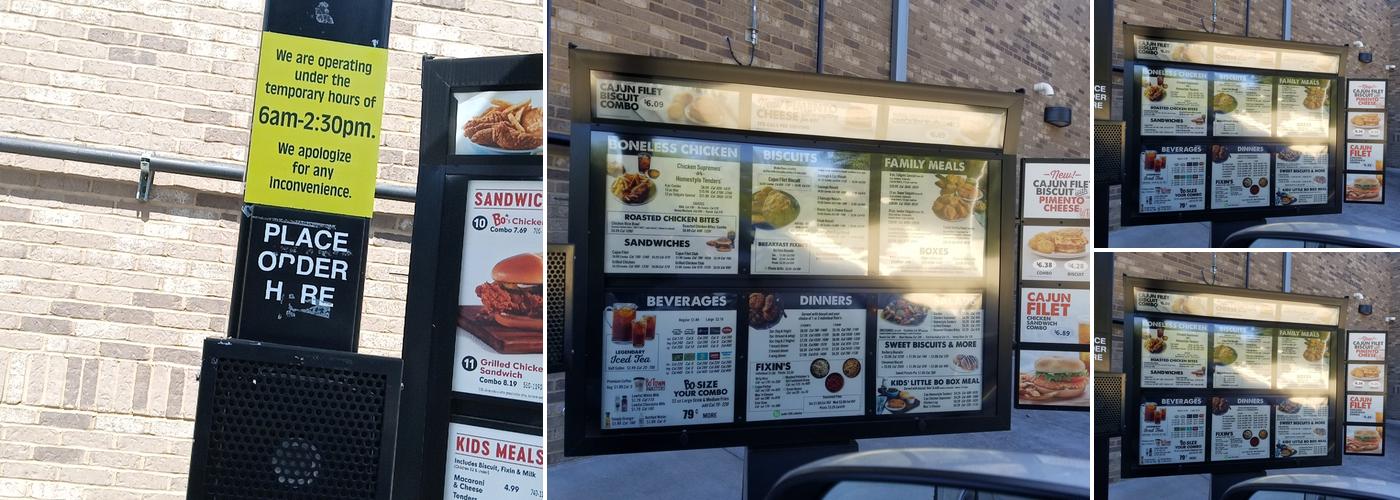 Bojangles Menu