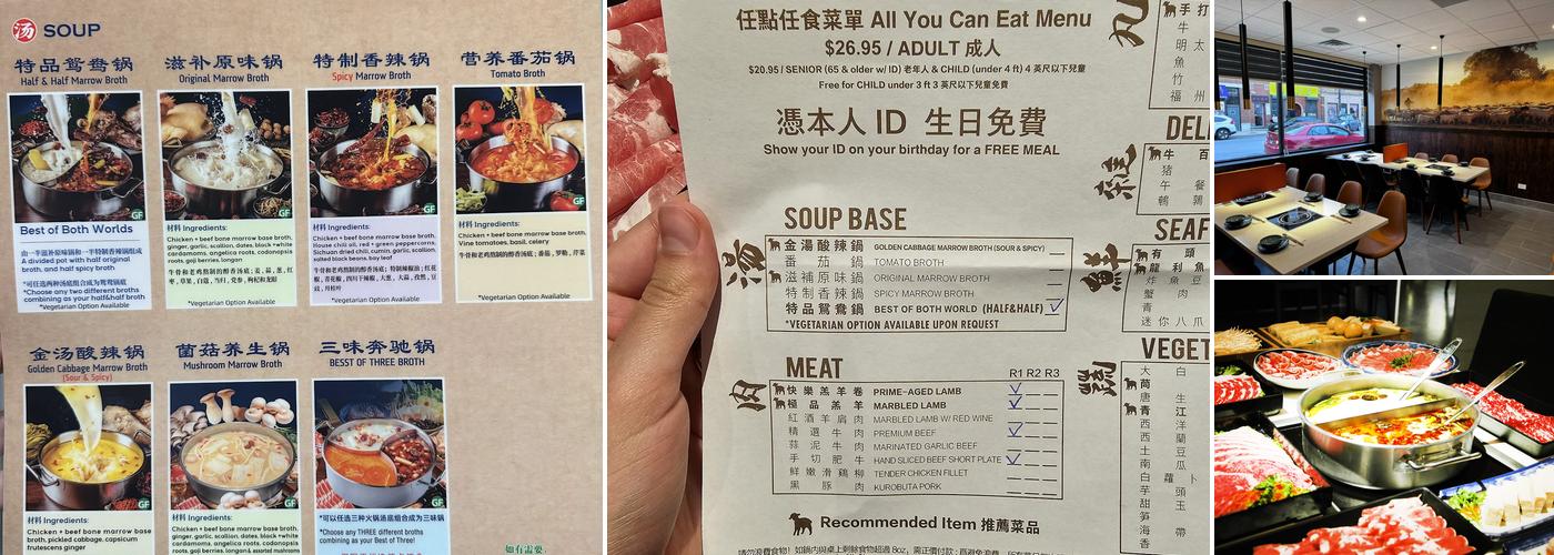 Happy Lamb Hot Pot Menu
